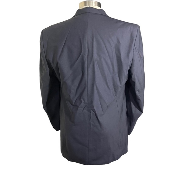 Ralph Lauren Canada Men Smoky Blue 2 Button Wool Suit Coat Blazer Sz 42L Jacket - Picture 3 of 15